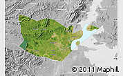 Satellite Map of Yongxiu, lighten, desaturated