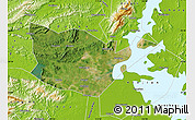 Satellite Map of Yongxiu, physical outside