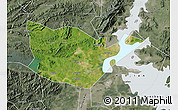 Satellite Map of Yongxiu, semi-desaturated