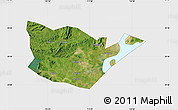 Satellite Map of Yongxiu, single color outside