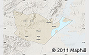 Shaded Relief Map of Yongxiu, lighten