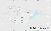 Silver Style Map of Yongxiu, single color outside