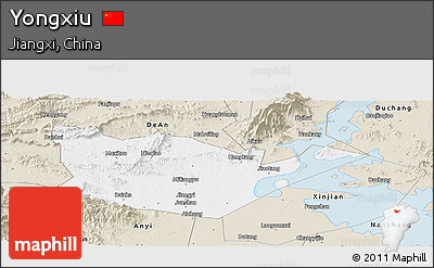 Classic Style Panoramic Map of Yongxiu