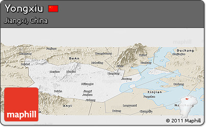 Classic Style Panoramic Map of Yongxiu