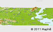 Physical Panoramic Map of Yongxiu