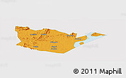 Political Panoramic Map of Yongxiu, single color outside