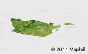 Satellite Panoramic Map of Yongxiu, cropped outside