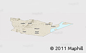 Shaded Relief Panoramic Map of Yongxiu, cropped outside