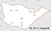 Classic Style Simple Map of Yongxiu, cropped outside