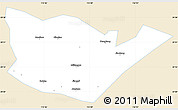 Classic Style Simple Map of Yongxiu, single color outside
