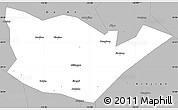 Gray Simple Map of Yongxiu