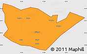Political Simple Map of Yongxiu, cropped outside