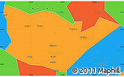 Political Simple Map of Yongxiu
