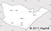 Silver Style Simple Map of Yongxiu, cropped outside