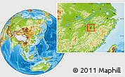 Physical Location Map of Yujiang