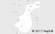 Silver Style Simple Map of Yujiang