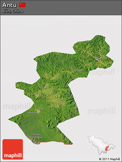 Satellite 3D Map of Antu, cropped outside