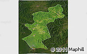 Satellite 3D Map of Antu, darken