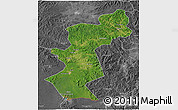 Satellite 3D Map of Antu, desaturated