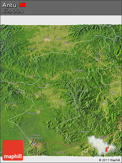 Satellite 3D Map of Antu
