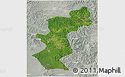Satellite 3D Map of Antu, lighten, semi-desaturated