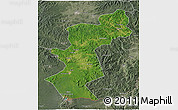 Satellite 3D Map of Antu, semi-desaturated
