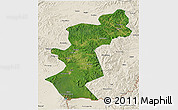 Satellite 3D Map of Antu, shaded relief outside