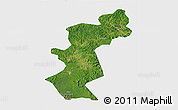 Satellite 3D Map of Antu, single color outside