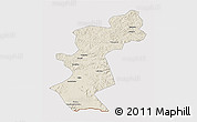 Shaded Relief 3D Map of Antu, cropped outside