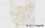 Shaded Relief 3D Map of Antu, lighten