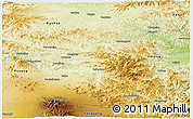 Physical Panoramic Map of Antu