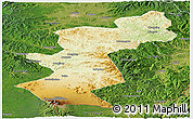 Physical Panoramic Map of Antu, satellite outside