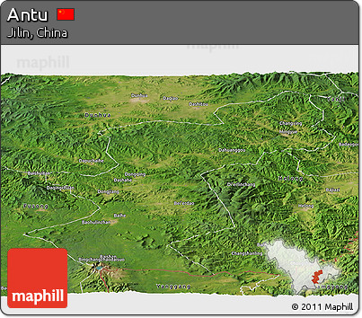 Satellite Panoramic Map of Antu