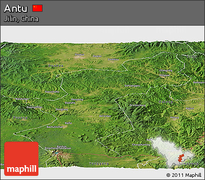 Satellite Panoramic Map of Antu