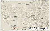 Shaded Relief Panoramic Map of Antu
