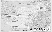 Silver Style Panoramic Map of Antu