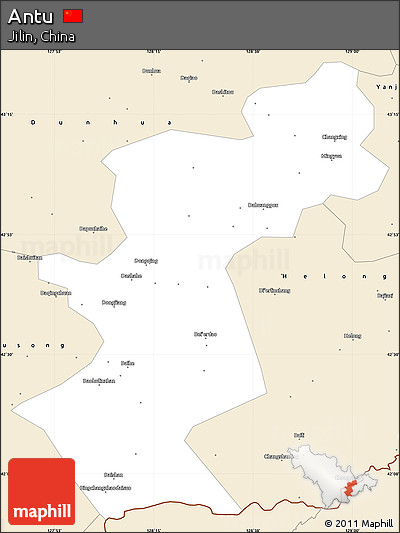 Classic Style Simple Map of Antu