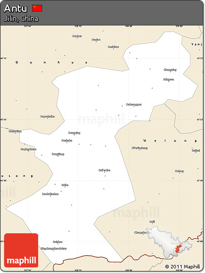 Classic Style Simple Map of Antu