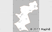 Gray Simple Map of Antu, cropped outside