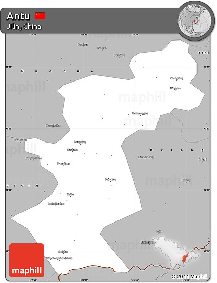 Gray Simple Map of Antu