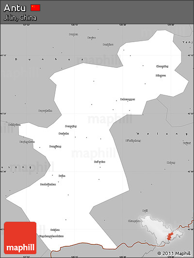 Gray Simple Map of Antu