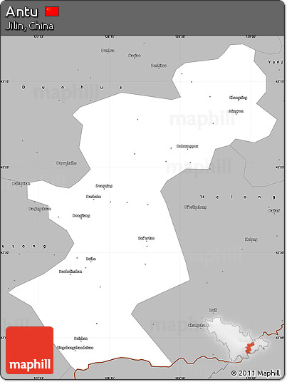 Gray Simple Map of Antu