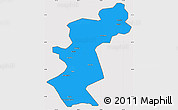 Political Simple Map of Antu, cropped outside
