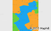 Political Simple Map of Antu