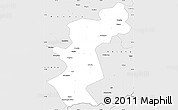 Silver Style Simple Map of Antu