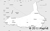 Silver Style Simple Map of Changbai
