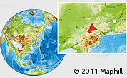 Physical Location Map of Dunhua