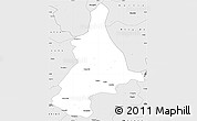 Silver Style Simple Map of Dunhua