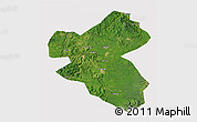 Satellite 3D Map of Fusong, cropped outside