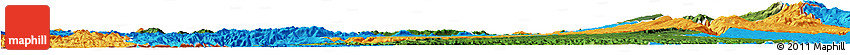 Satellite Horizon Map of Fusong, political outside